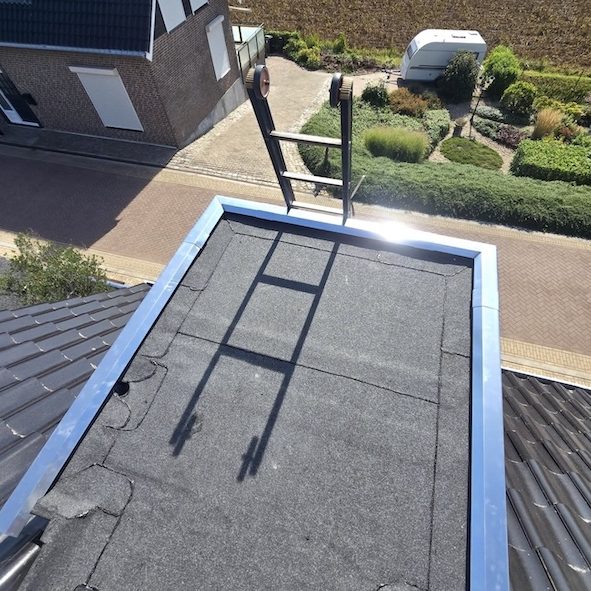 Dakkapel Nieuwendijk Eindresultaat dakkapel na vervanging EPDM, Nieuwendijk